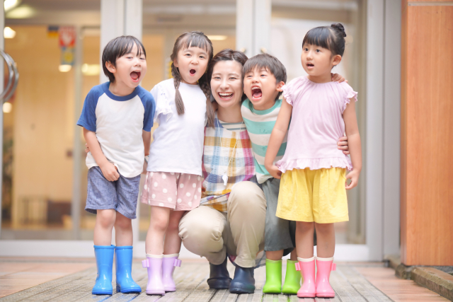 先生と子供たち