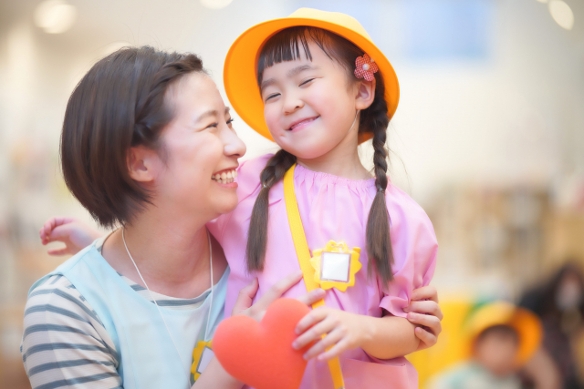 楽しそうな先生と女の子